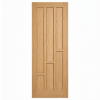 LPD Coventry Oak 6 Vertical Panel Veneer Pre-Finished Internal Door - Image 2