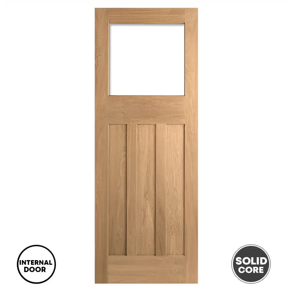 LPD DX 30S Style Door Unglazed - Oak