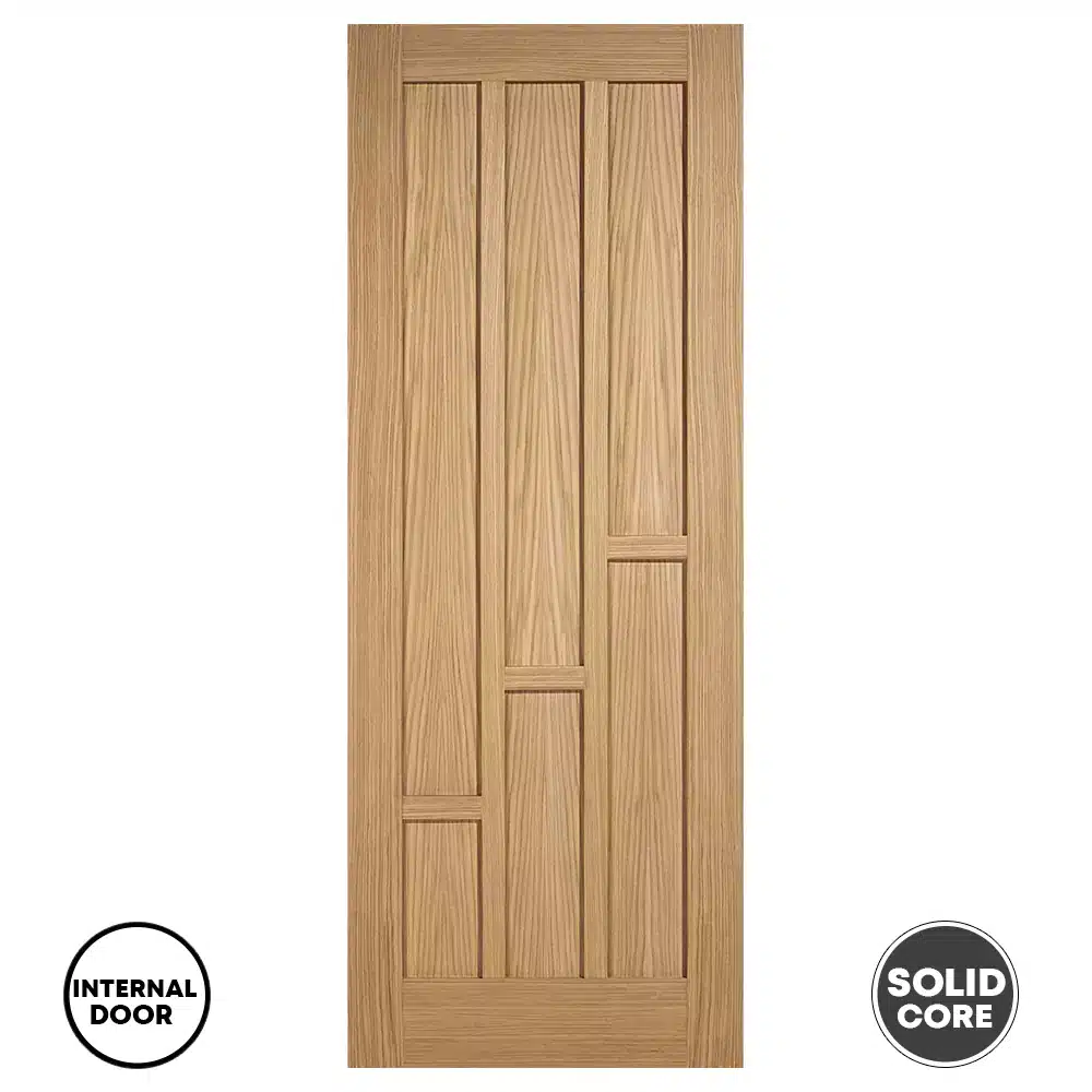 LPD Internal Door Coventry 6 Panel Pre-finished - Oak
