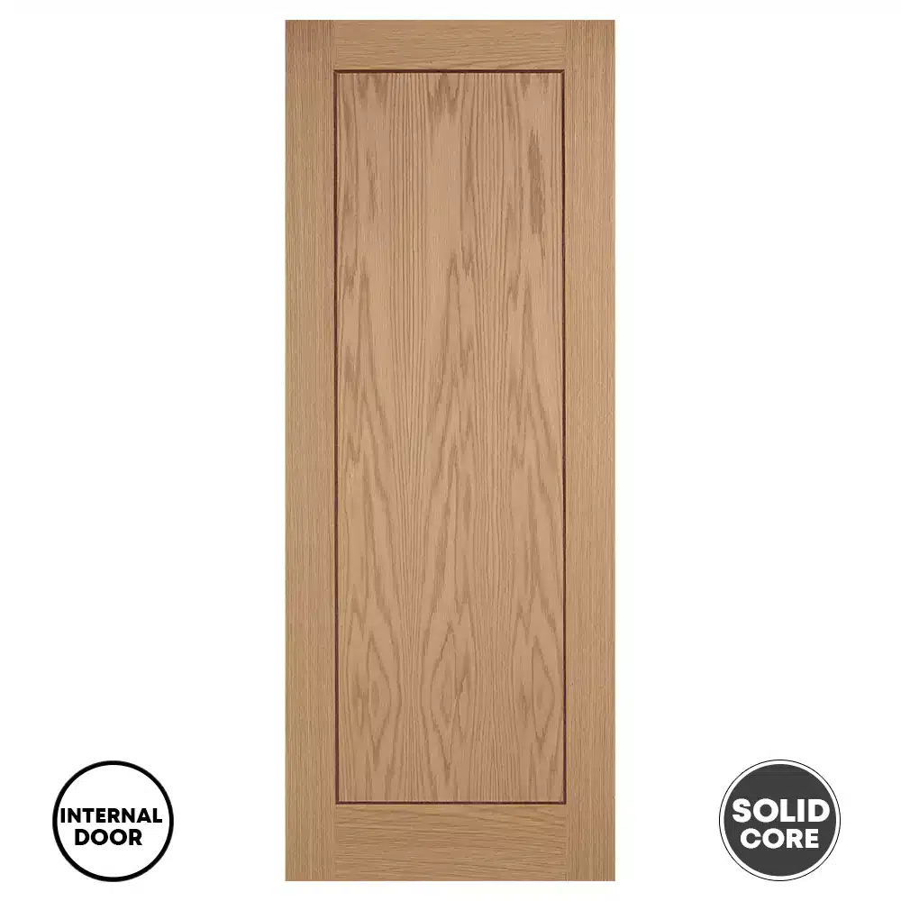 LPD Pre-finished Inlay Solid Oak Internal Door - One Panel