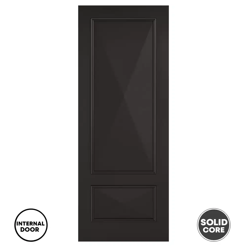 LPD Knightsbridge Solid Internal Door Black Primed Plus - 2P