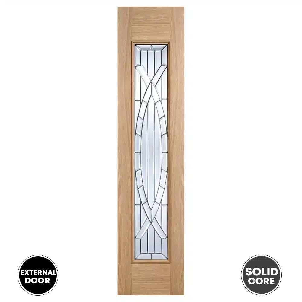 LPD Oak Majestic Door Double Glazed Unfinished