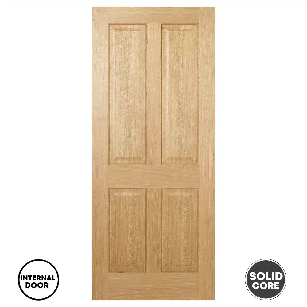 LPD Pre-finished 4 Panel Regency Door - Oak
