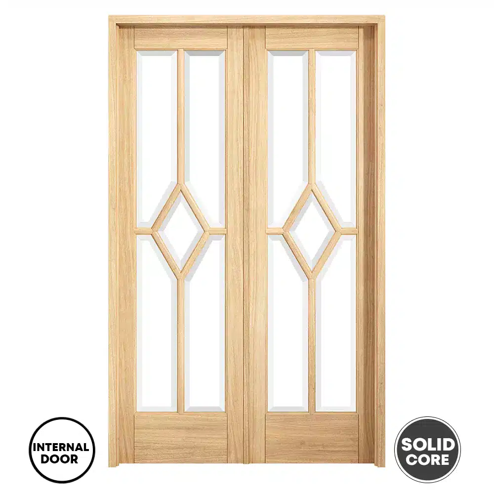 LPD Internal Door Set Oak Reims W4 Room Divider