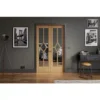LPD Door Reims W4 Room Divider Set 2031 x 1246 (49") - Oak