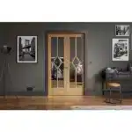 LPD Door Reims W4 Room Divider Set 2031 x 1246 (49") - Oak