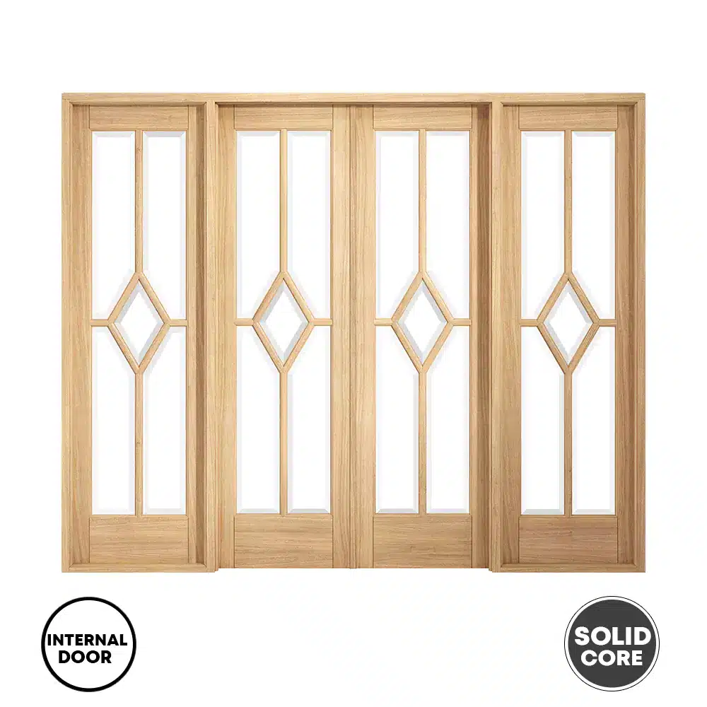 LPD Reims W8 Room Divider Set Oak Internal Door 2031 x 2478 (98")