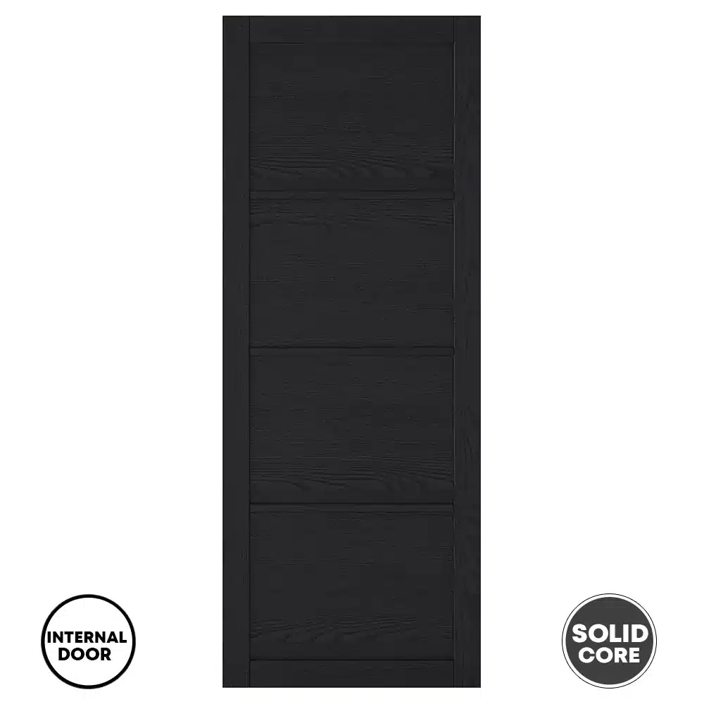 LPD Soho 4 Panel Door Pre-finished Dark Charcoal New