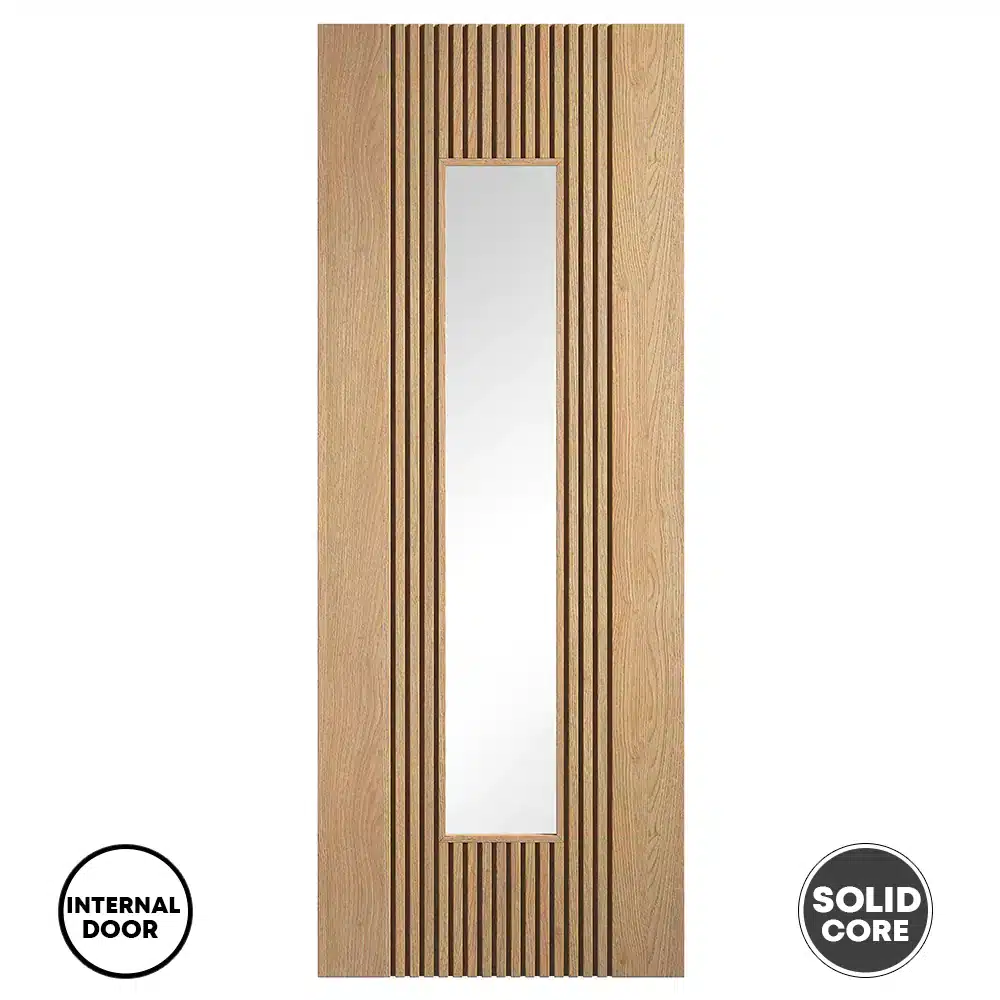 LPD Oak Door Clear Glazed Pre-finished Sydney