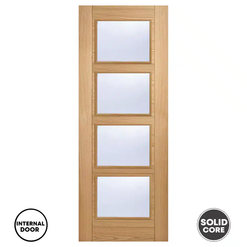 LPD Vancouver 4L Clear Door Glazed Oak