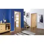 LPD Door Vancouver 4L Clear Glazed – Oak1