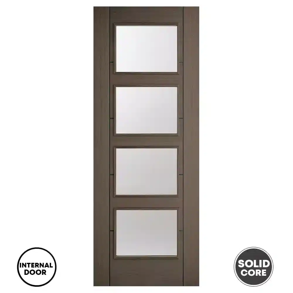 LPD Vancouver 4L Glazed Door Pre-Finished - Chocolate Grey