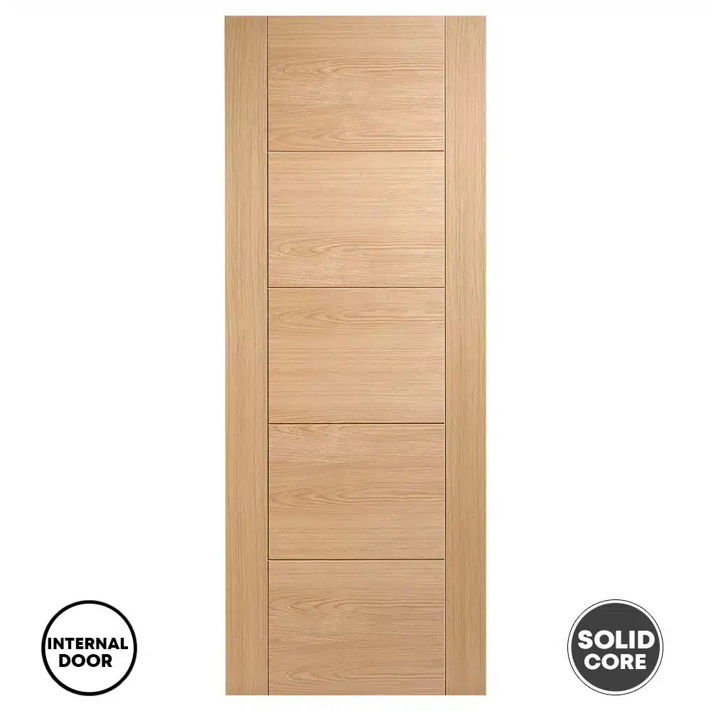 LPD Vancouver 5P Internal Solid Door Pre-Finished - Oak