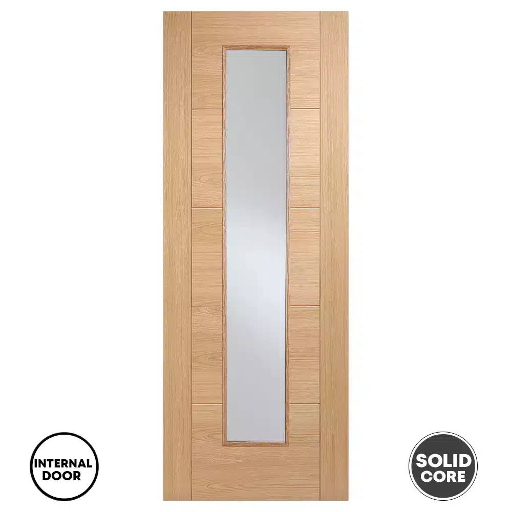 LPD Vancouver Long Light Internal Oak Glazed Door Pre-finished