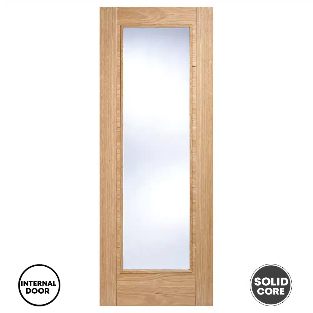 LPD Vancouver Pattern 10 Glazed Prefinished Oak Internal Door