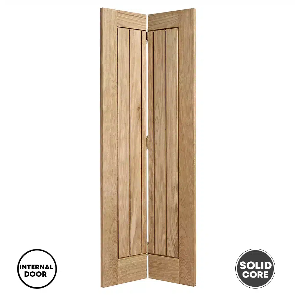 LPD Pre-Finished Mexicano Bi-Fold Door - Oak