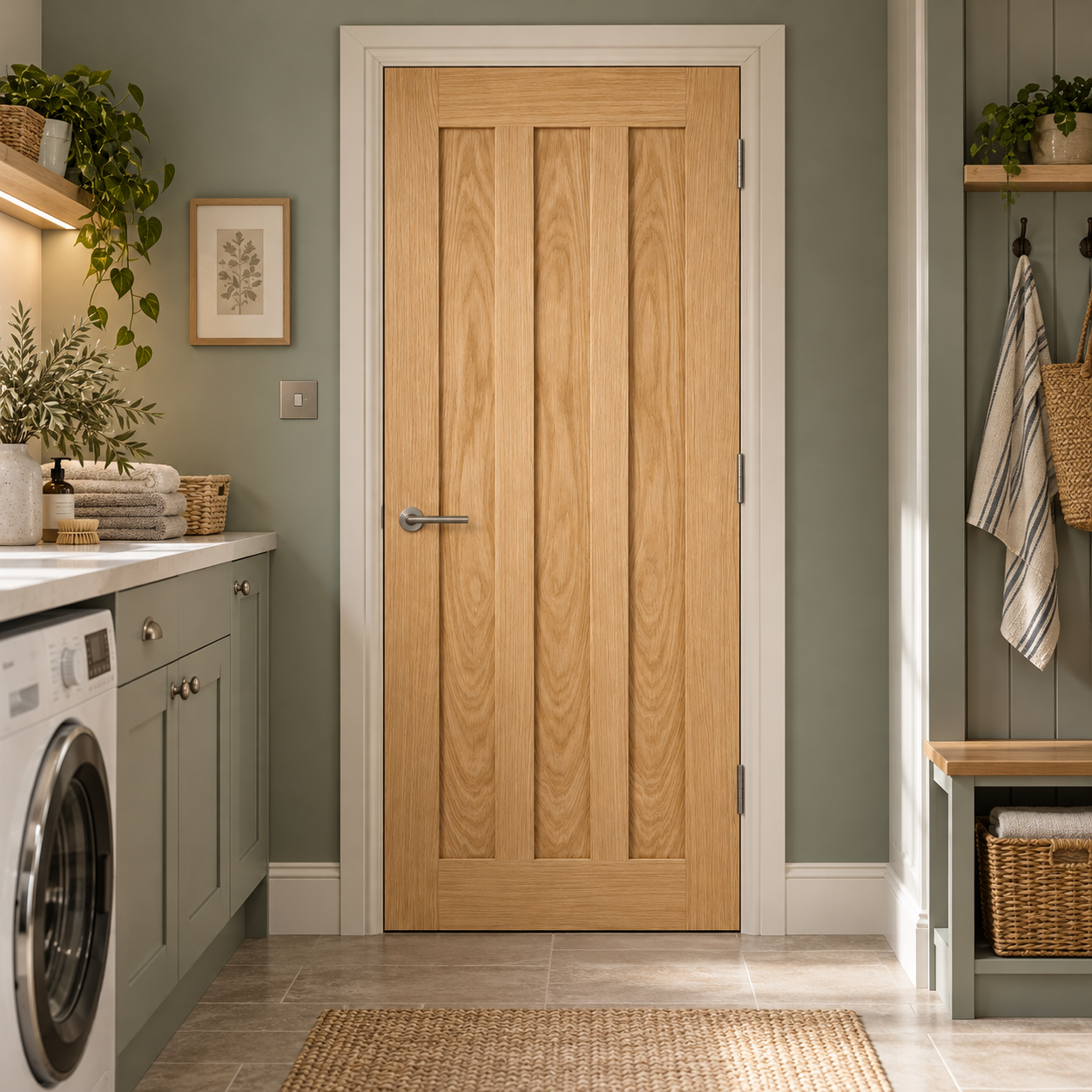 LPD Idaho Oak 3 Panel Veneer Pre-Finished Internal Door