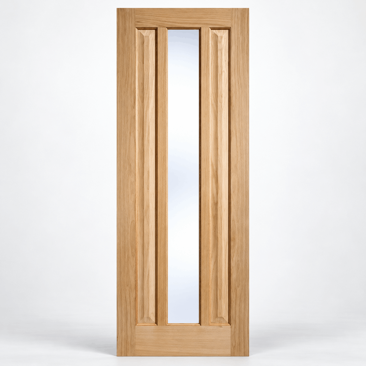 LPD Kilburn 1L Oak Clear Glazed Veneer Unfinished Internal Door