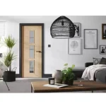 LPD Door Oak Sofia 3L Glazed Pre-finished