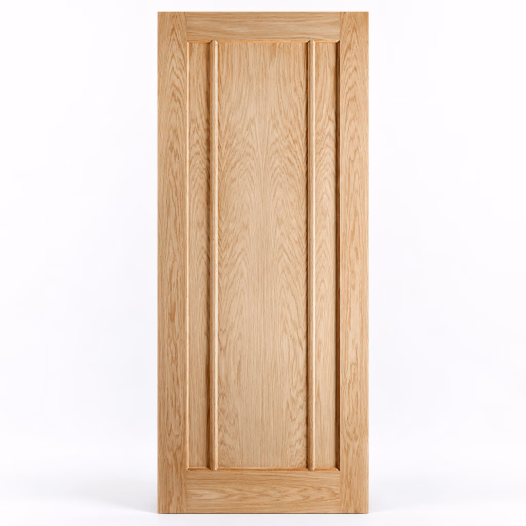 LPD Lincoln Oak 3 Vertical Panel Veneer Pre-Finished Internal Door