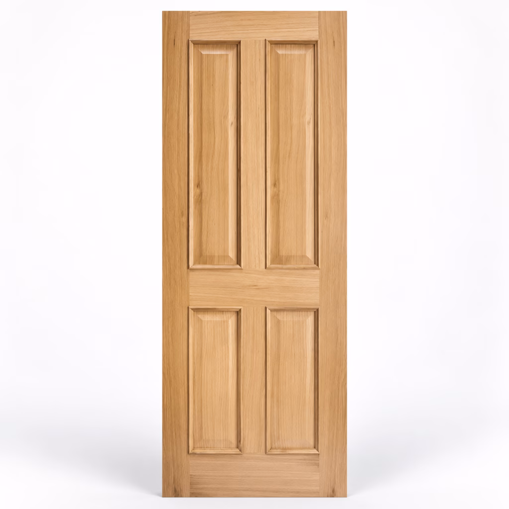 LPD Regency 4P RM2S Oak Raised Panel Veneer Unfinished Internal Door