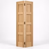 LPD Shaker Oak 4P Pronounced Panel Design White Oak Veneer Unfinished Bi-Fold Internal Door