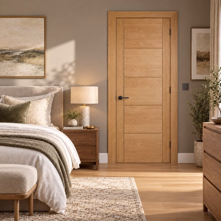 LPD Vancouver 5P Oak Ladder Panel Veneer Pre-Finished Internal Door
