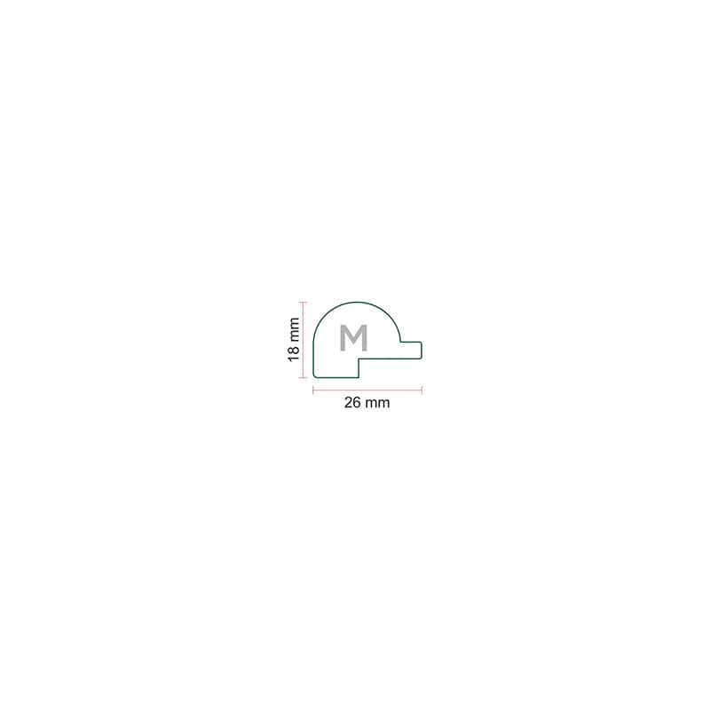 Halcyon Panels U222 Crema Beige ST122 END CAP MALE ST123
