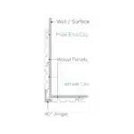 H1636 LOCARNO CHERRY MALE END CAP TRIM ST125