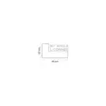 H1636 LOCARNO CHERRY 90 DEGREE ANGLE L CORNER CONNECTION ST125