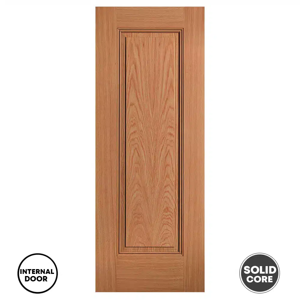 LPD Door Eindhoven 1 Panel Prefinished - Oak
