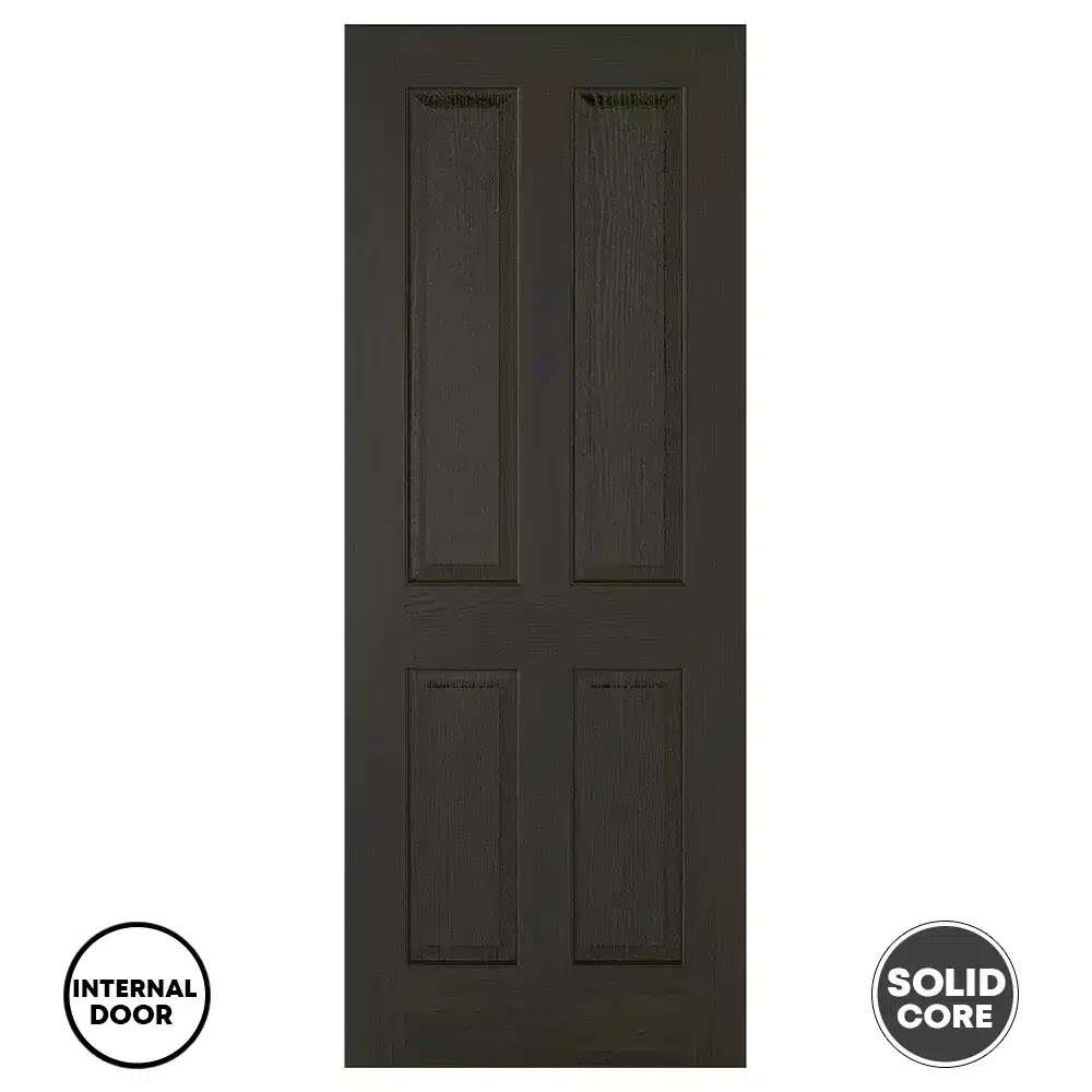 LPD Smoked Solid Door 4P Oak Pre-finished Regency