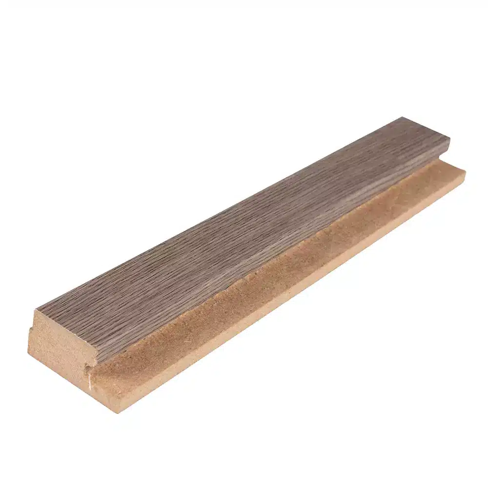 Serene Wood Wall Panel End Cap Trim Female – Onyx Grey