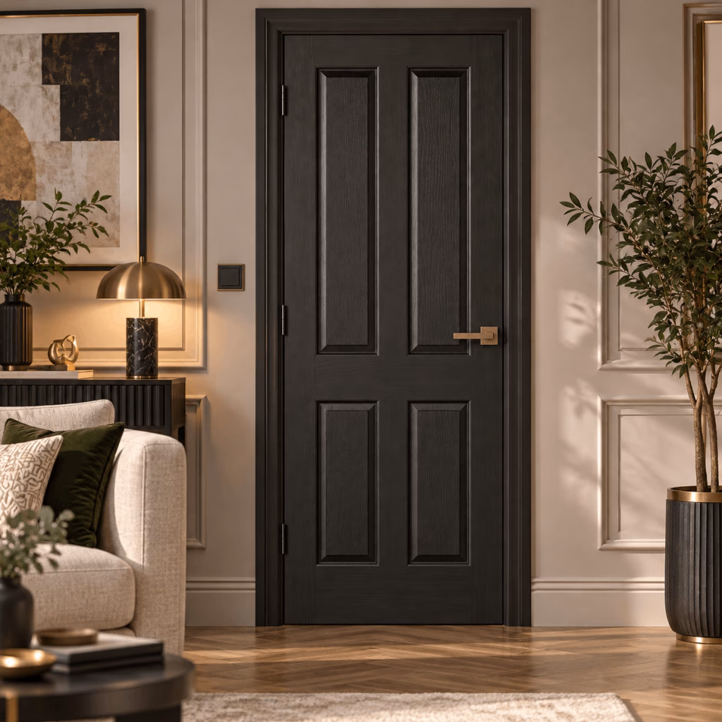 LPD Regency 4P Smoked Oak Raised Panel Veneer Pre-Finished Internal Door