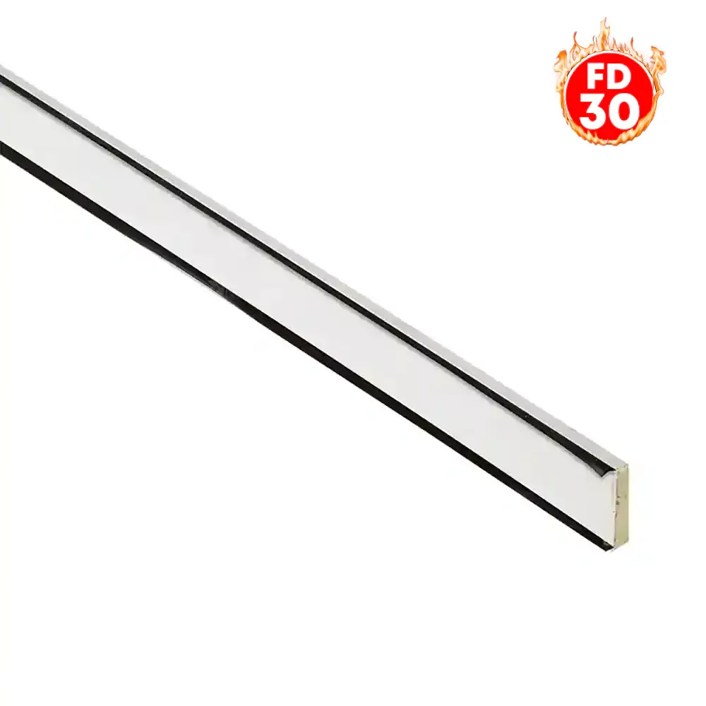 LPD Bladed Dual Seal Intumescent Fire 2100 x 20mm - White