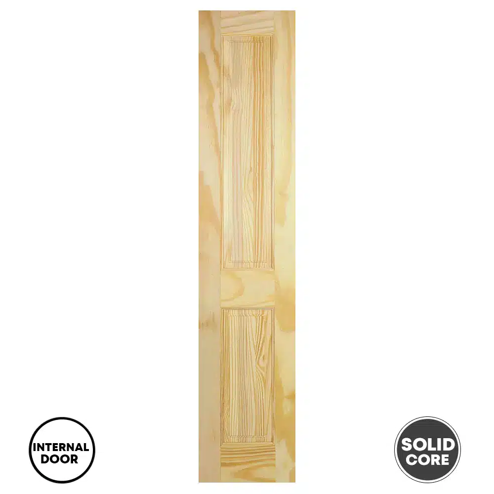 LPD Clear 2 Panel Internal Door Solid - Pine