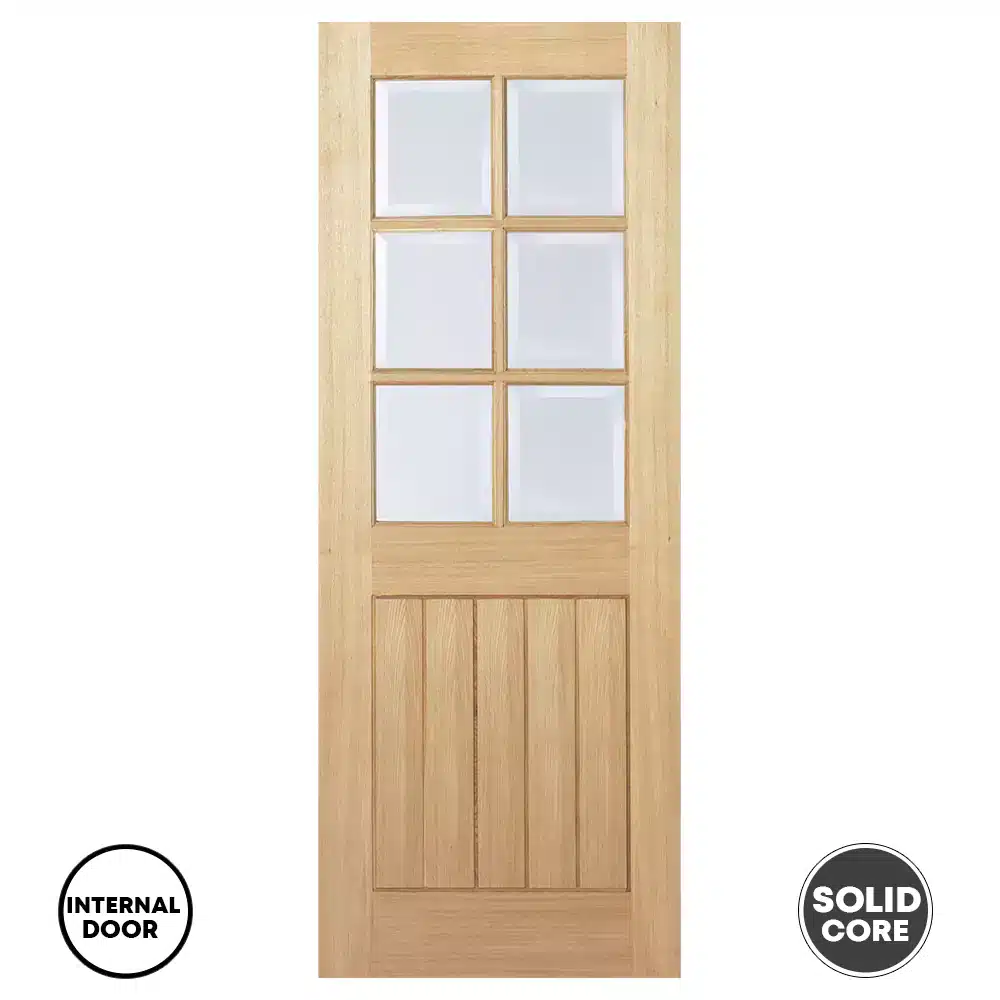 LPD Mexicano Glazed Unfinished Door Oak 6L