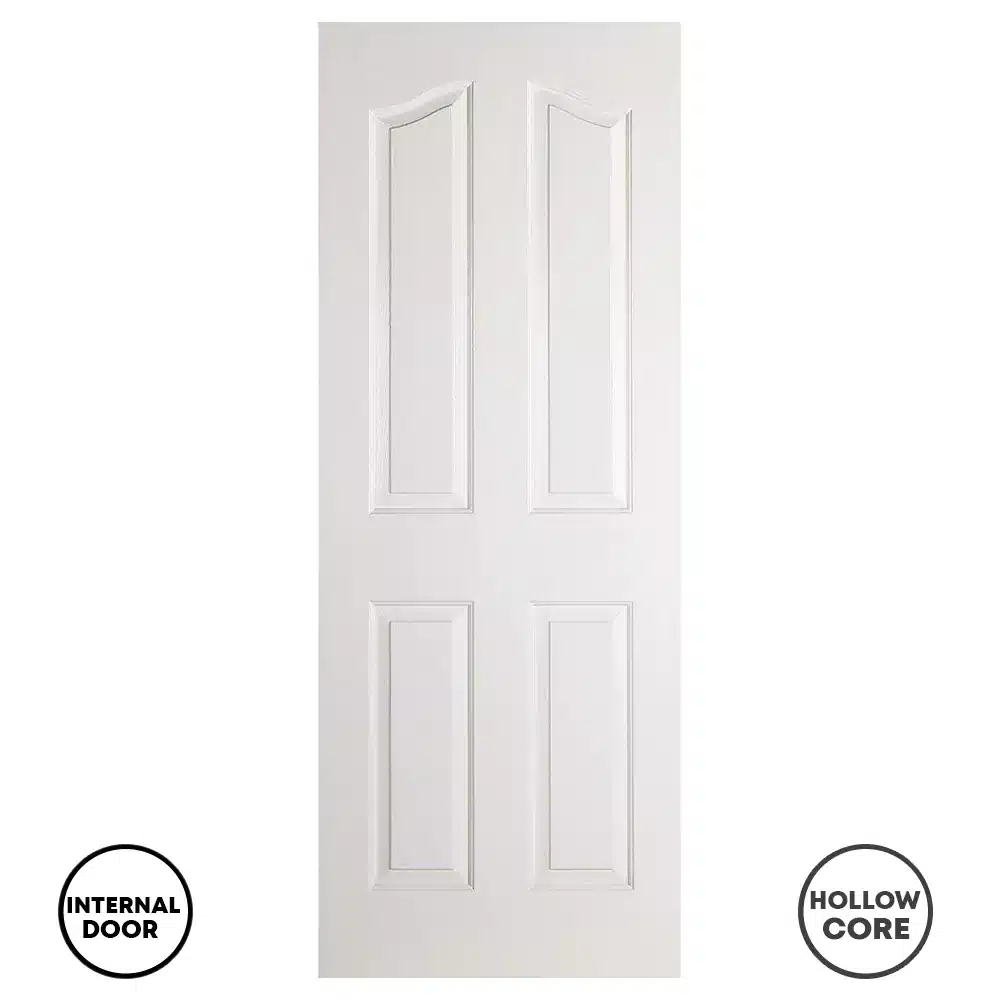 LPD 4 Panel Internal Door White Moulded Mayfair