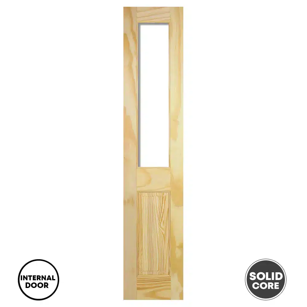 LPD Richmond 1L Unglazed Internal Wooden Door Half Solid - Pine