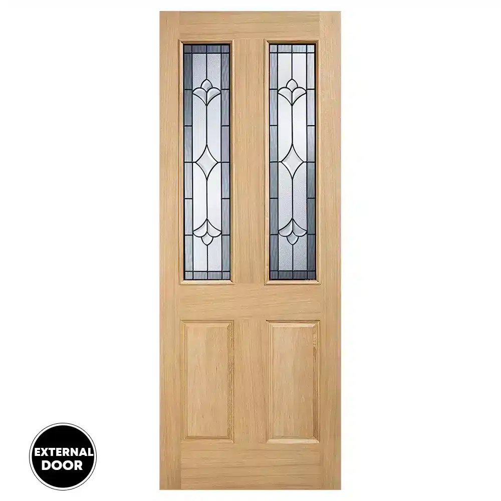 LPD Glazed 2L Unfinished Salisbury Oak Door