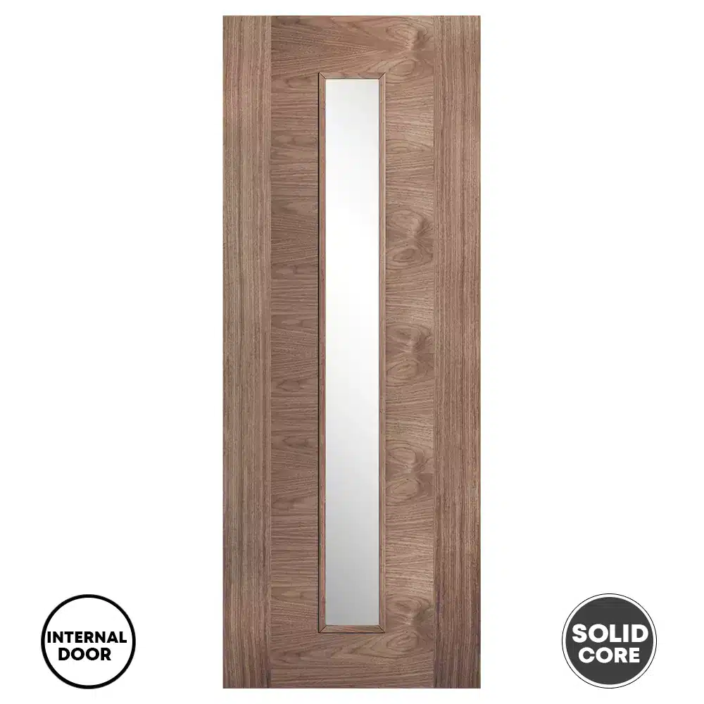 LPD Sofia Internal Door Walnut Glazed