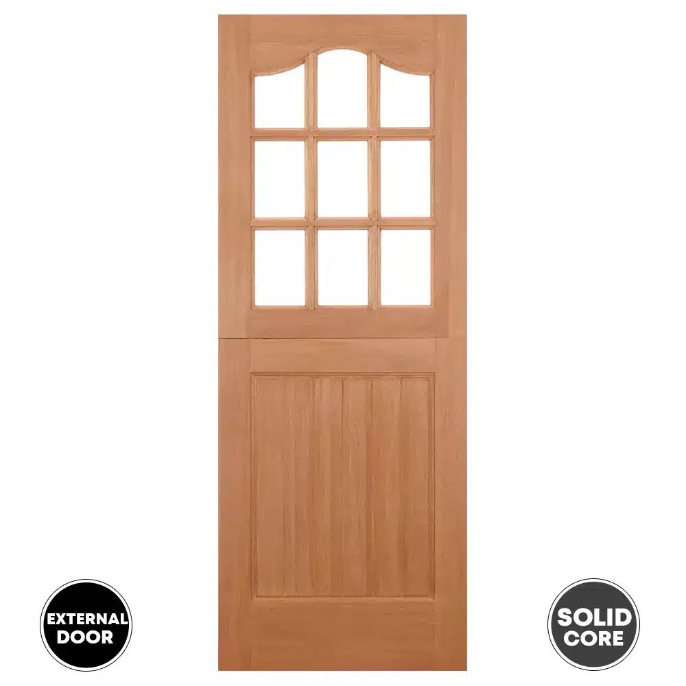 LPD Stable External Door Unglazed 9L Dowelled - Hardwood