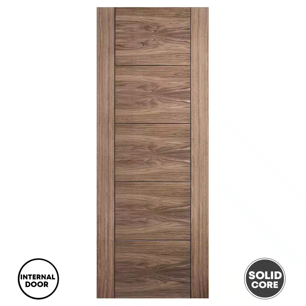 LPD Vancouver 5 Panel Pre-Finished Internal Door Walnut
