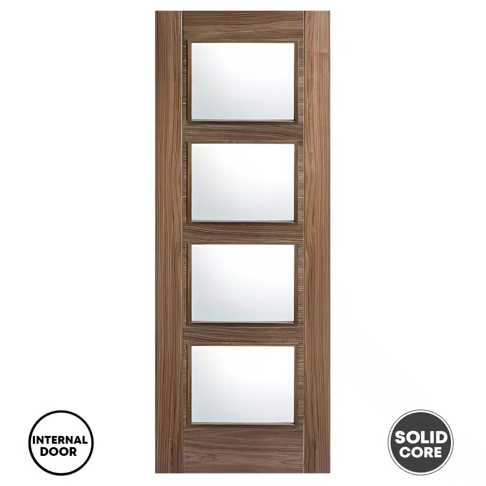 LPD Vancouver Glazed 4L Walnut Internal Door
