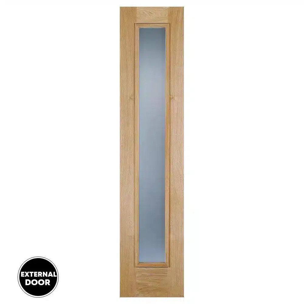 LPD Frosted Sidelight Glass Door 1L 2057 x 457 (18") - Oak