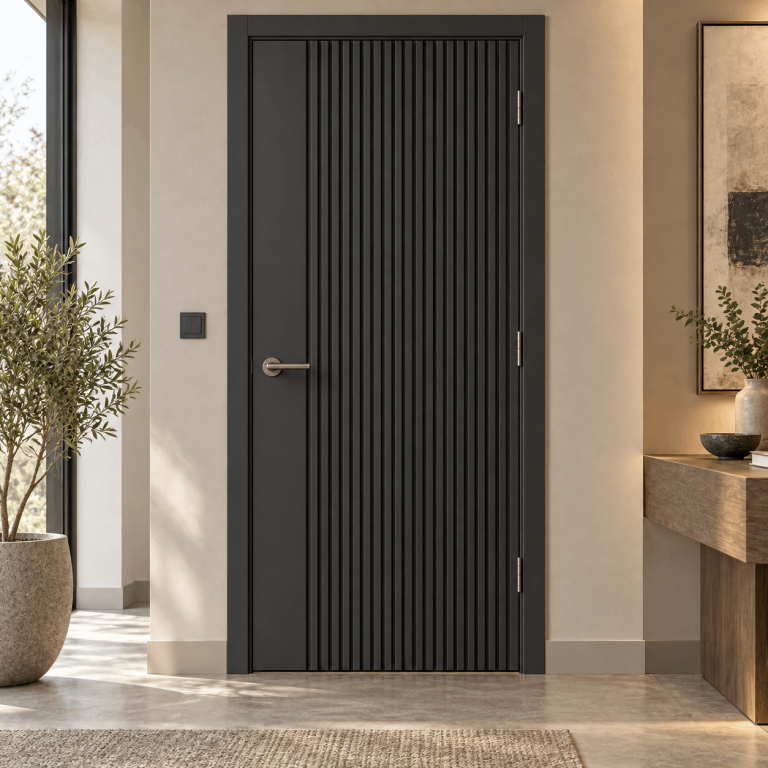 LPD Melbourne Ash Grey Vertical Panel Pre-Finished Internal Door