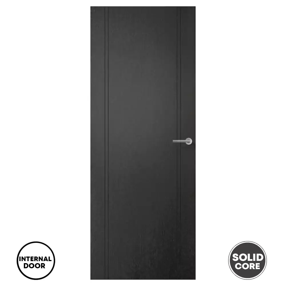 LPD Pre-finished Laminate Monaco Black Internal Door