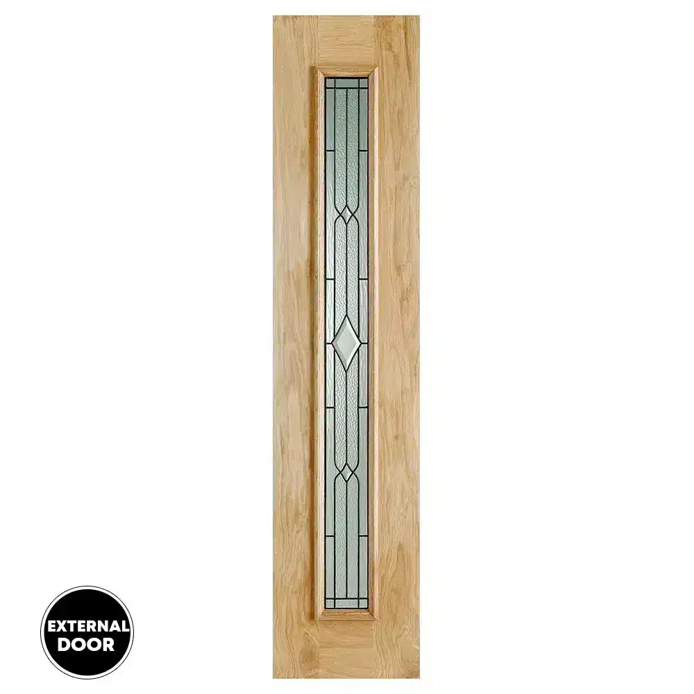LPD Universal Lead Sidelight Front Door 2057 x 457 (18") - Oak