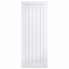 LPD Vertical 5P White Primed Moulded Square Cut Groove Vertical Panel Textured Internal Door