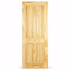 LPD 4P Clear Pine Traditional Vertical Panel Design Unfinished Internal Door